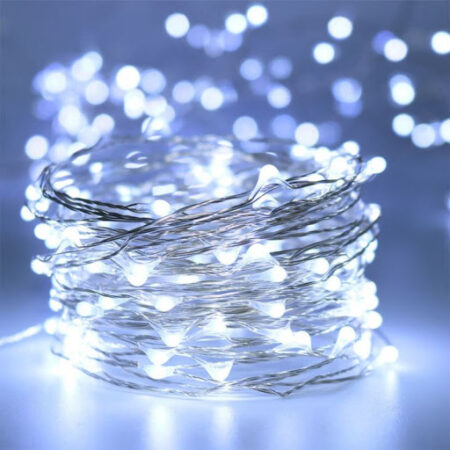 100LED-koristevalot valkoinen 10M, pistokkeellinen tuote